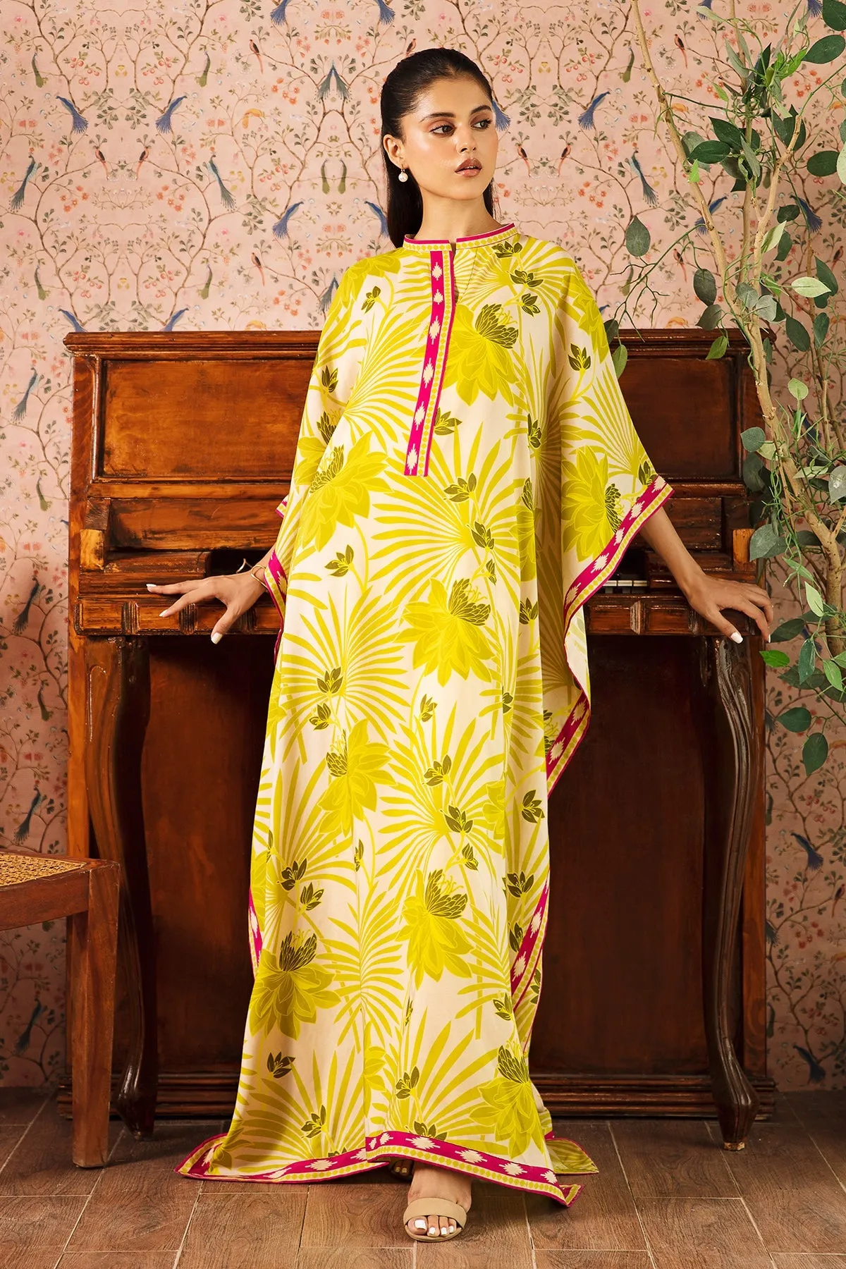 1-Pc Raw Silk Floral Shirt CPM-3-236