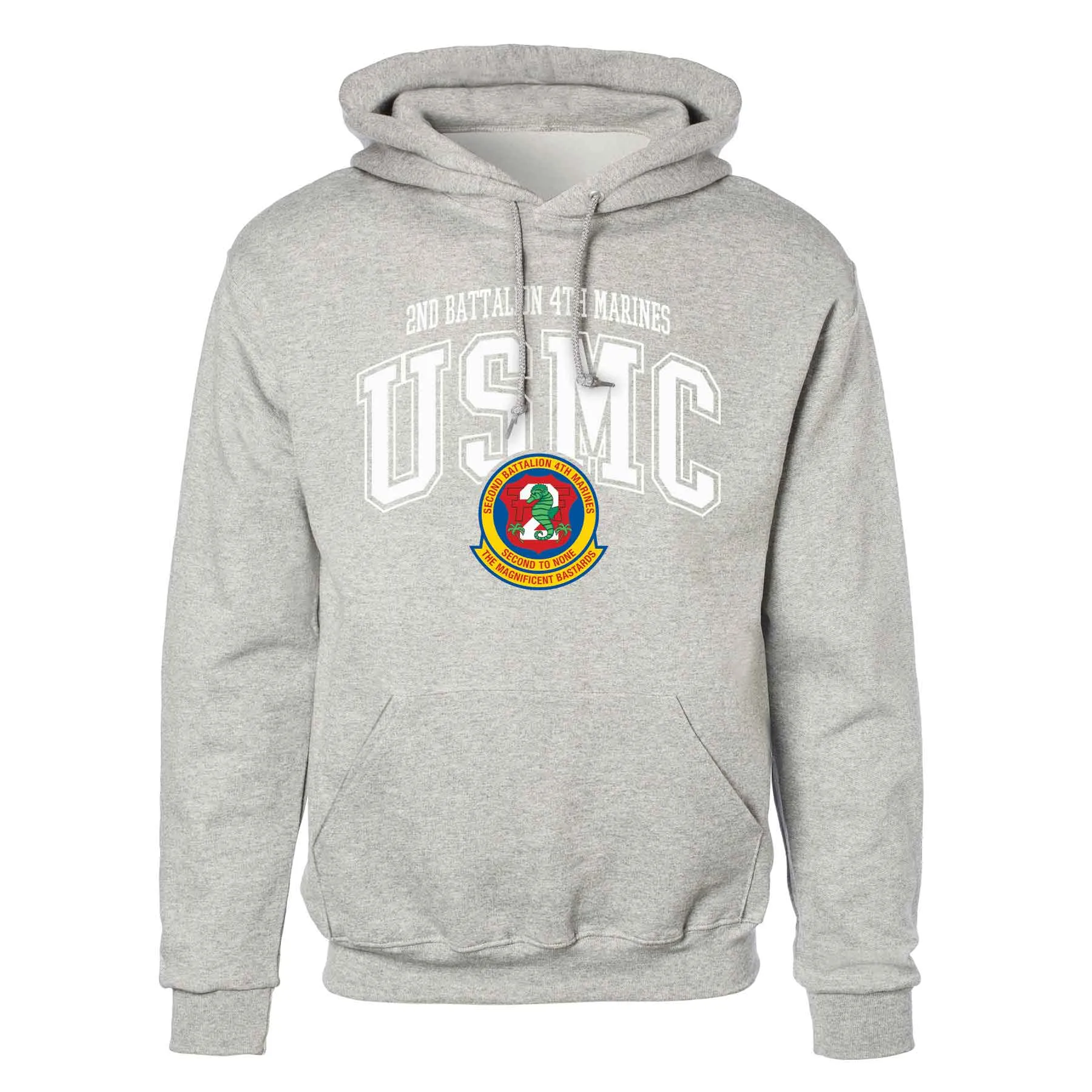 2nd Battalion 4th Marines Arched Hoodie