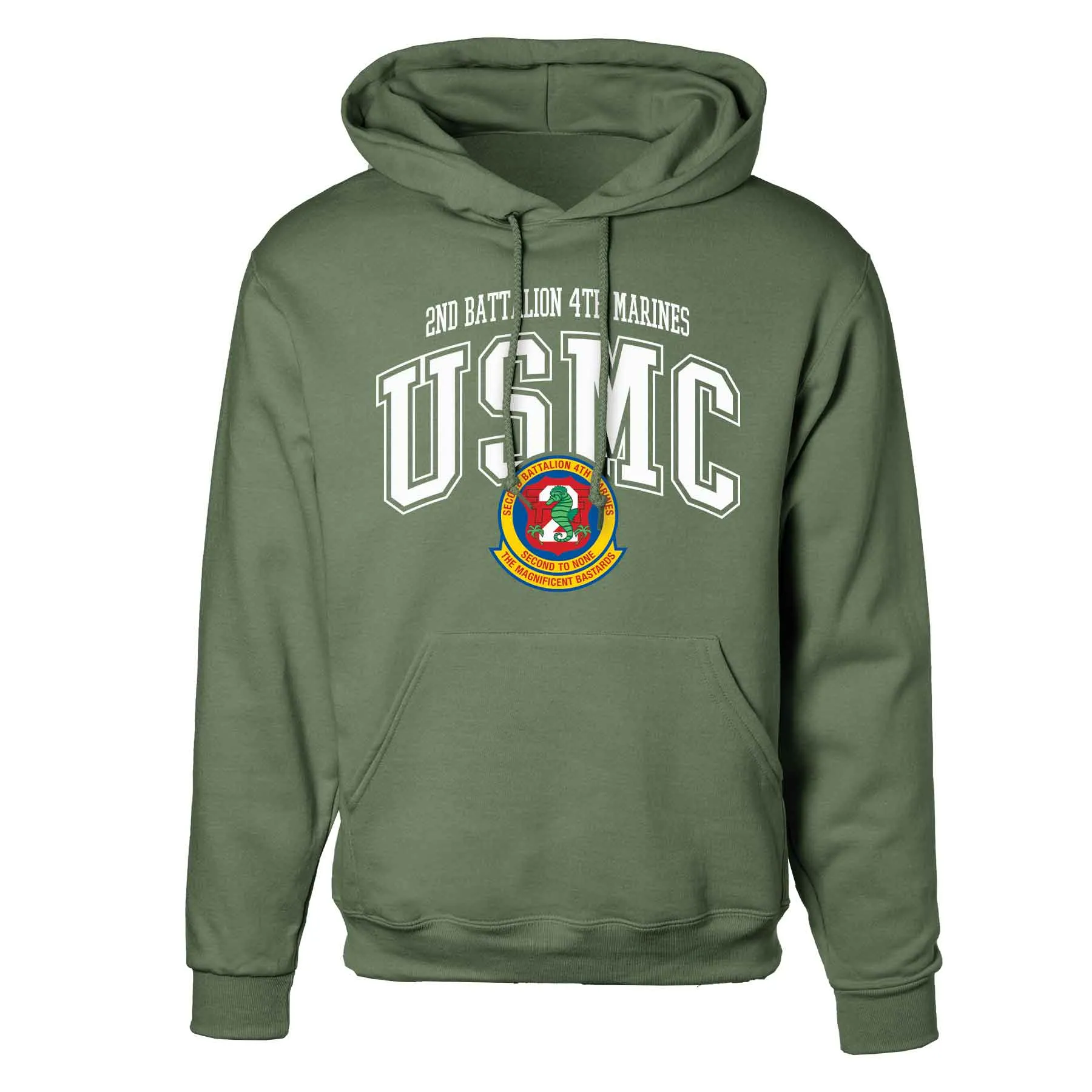 2nd Battalion 4th Marines Arched Hoodie