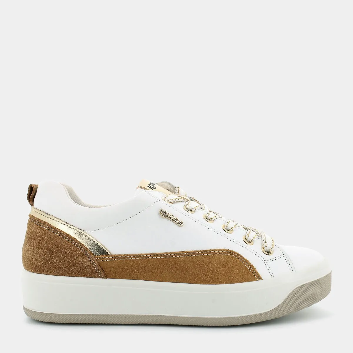 5658400AVABIANCO/CUOIO- SNEAKERS