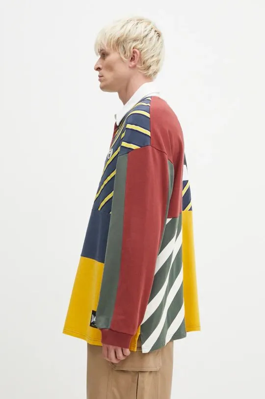 AMBUSH cotton sweatshirt Patchwork Rugby Shirt men's with an application BMGC004F24JER0018484