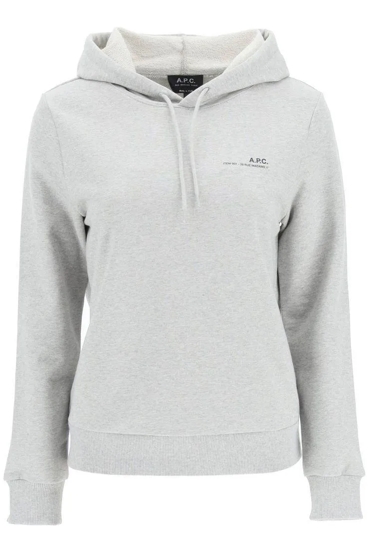 A.P.C.  |Long Sleeves Plain Cotton Logo Hoodies & Sweatshirts