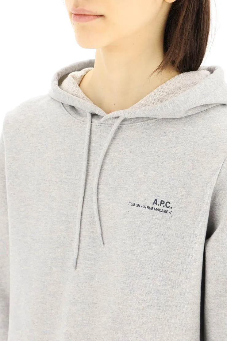 A.P.C.  |Long Sleeves Plain Cotton Logo Hoodies & Sweatshirts