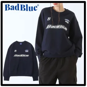 Bad Blue  |Street Style Logo Hoodies & Sweatshirts