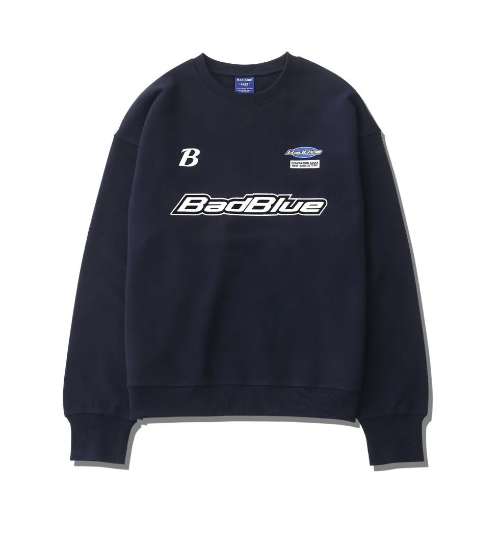 Bad Blue  |Street Style Logo Hoodies & Sweatshirts