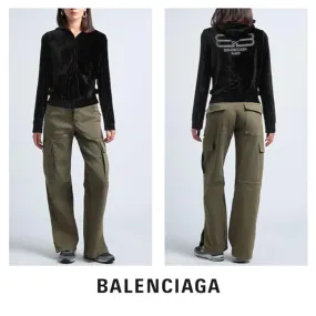 BALENCIAGA  |Nylon Street Style Long Sleeves Plain Logo