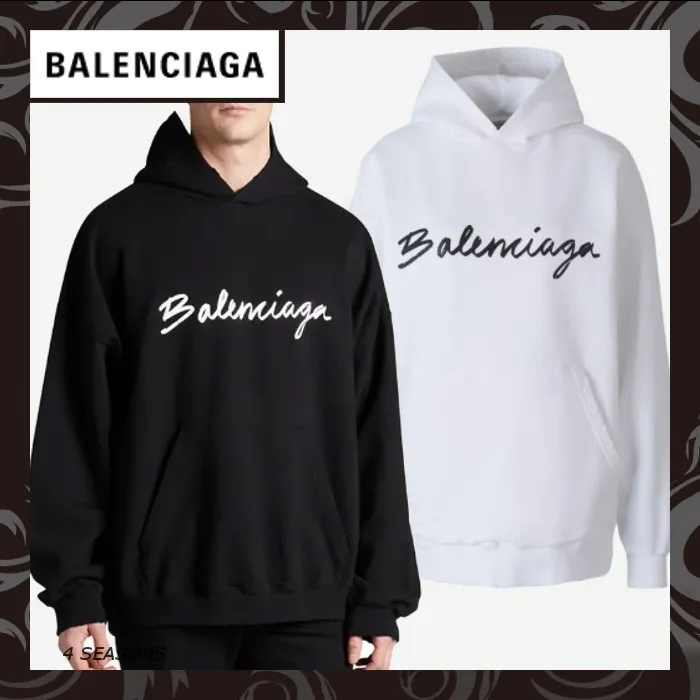 BALENCIAGA  |Unisex Long Sleeves Cotton Logo Luxury