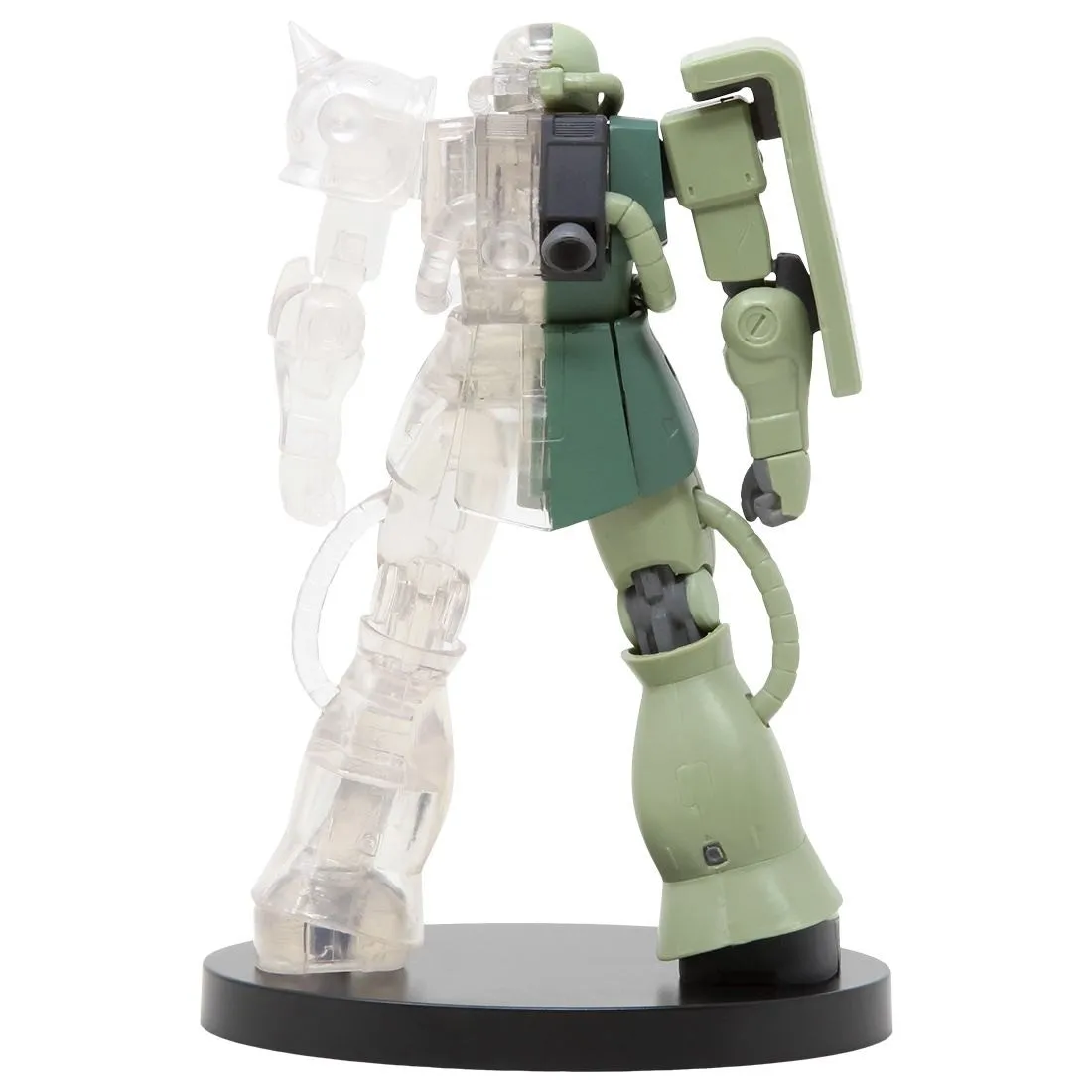 Banpresto Mobile Suit Gundam Internal Structure MS-06F Zaku II Ver. A Figure (green / clear)