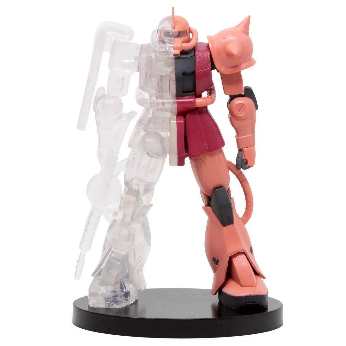 Banpresto Mobile Suit Gundam Internal Structure MS-06S Zaku II Char's Custom Ver. A Figure (red / clear)