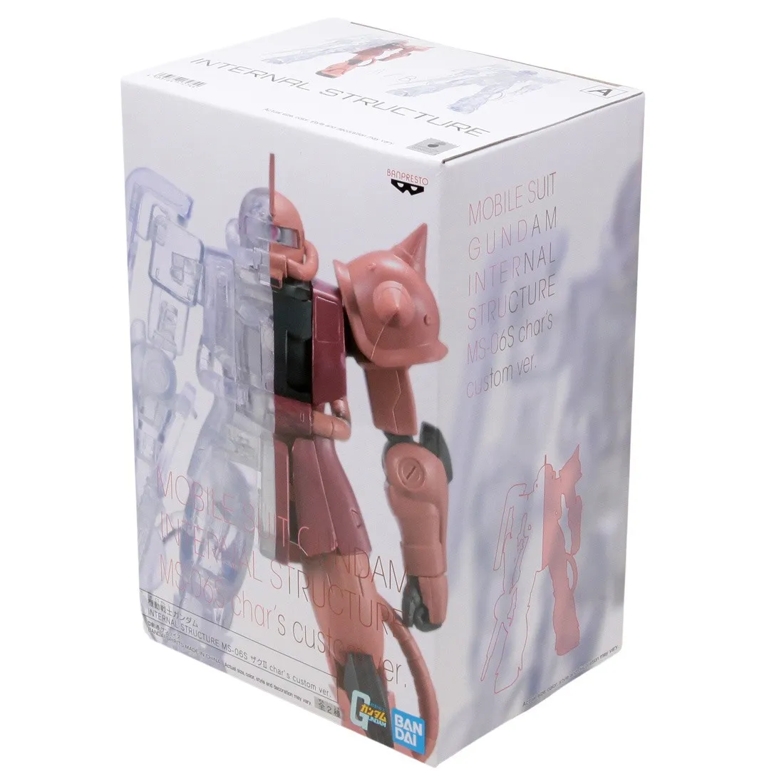 Banpresto Mobile Suit Gundam Internal Structure MS-06S Zaku II Char's Custom Ver. A Figure (red / clear)