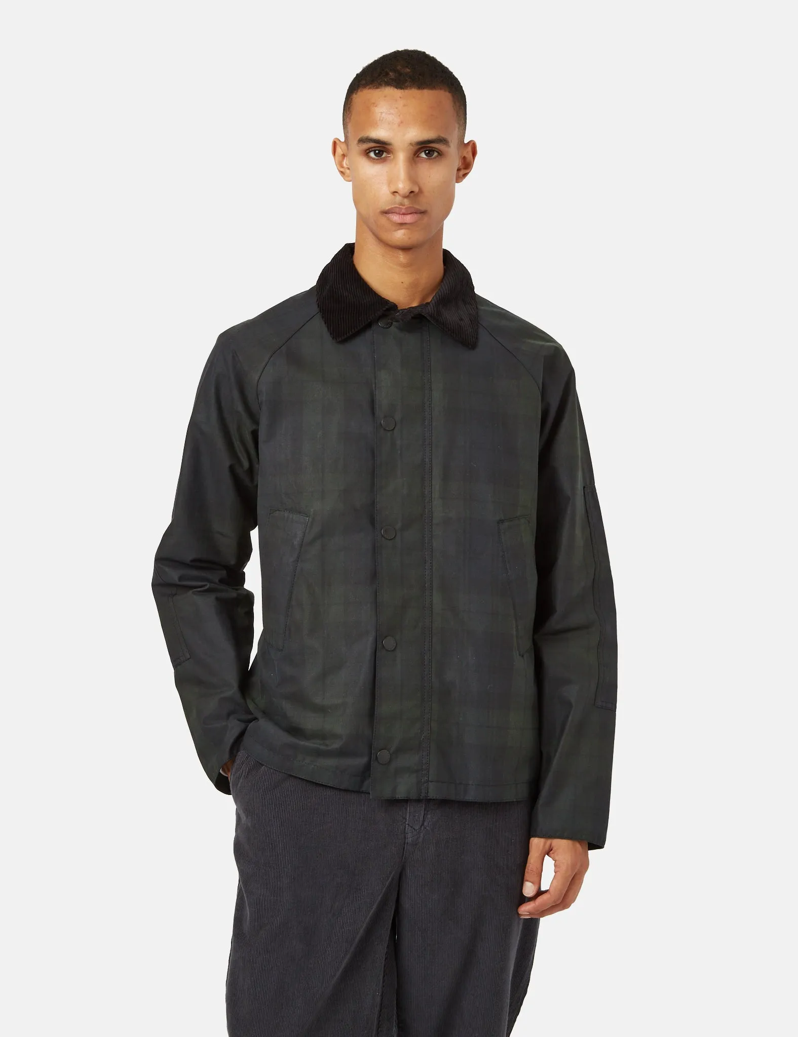 Barbour SL Blackwatch Nara Wax Jacket - Blackwatch Tartan