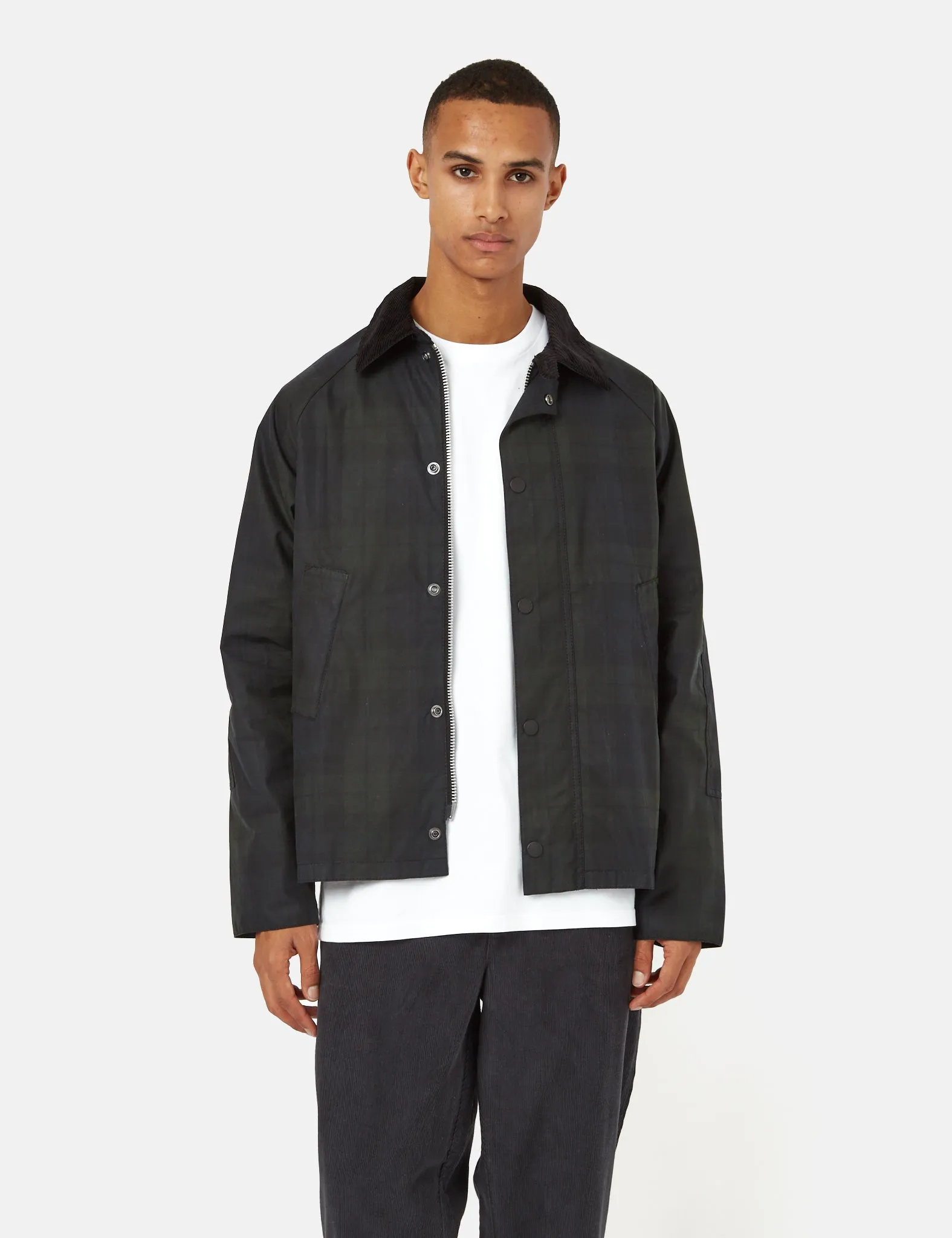 Barbour SL Blackwatch Nara Wax Jacket - Blackwatch Tartan