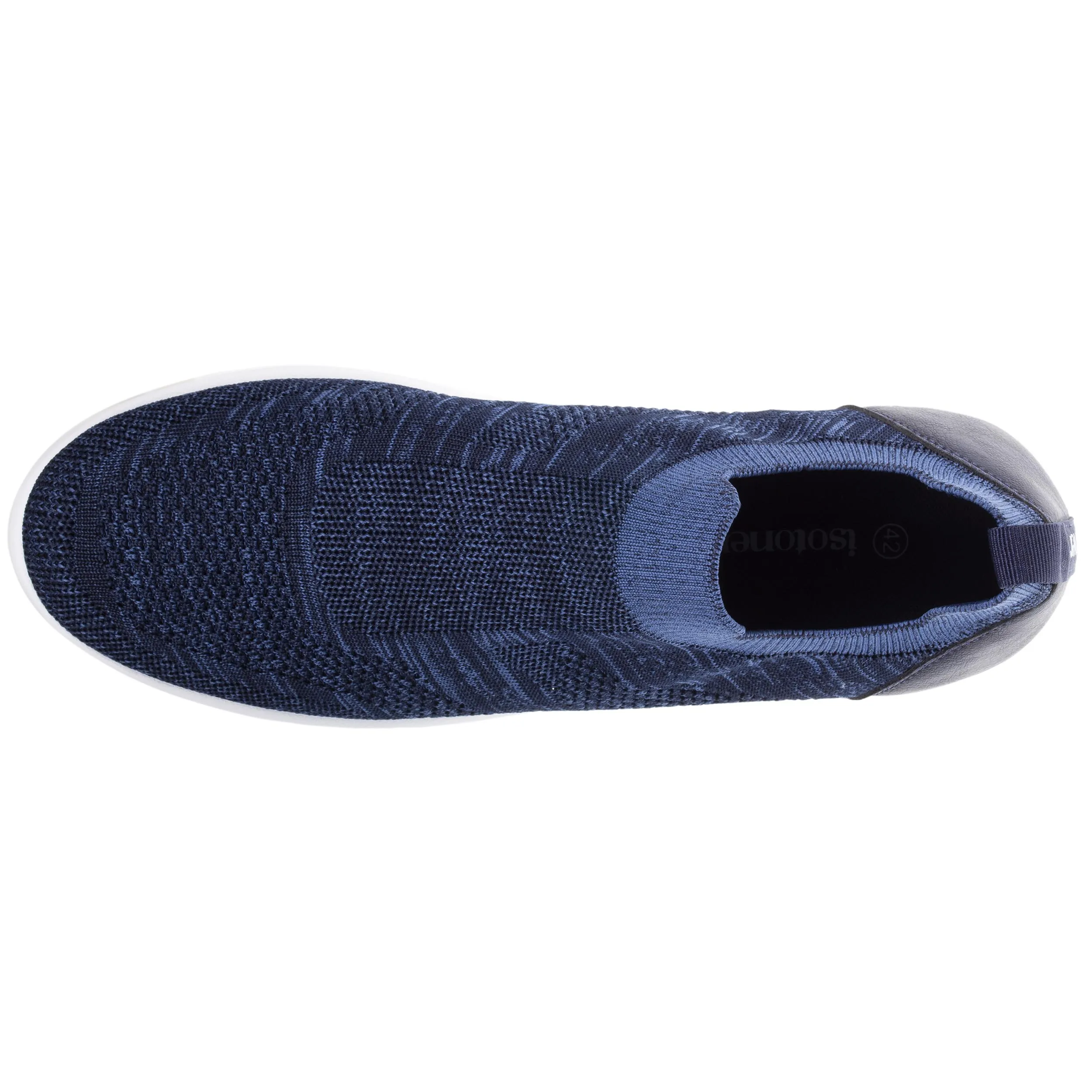 Baskets Confort Homme slip-on Marine Chiné