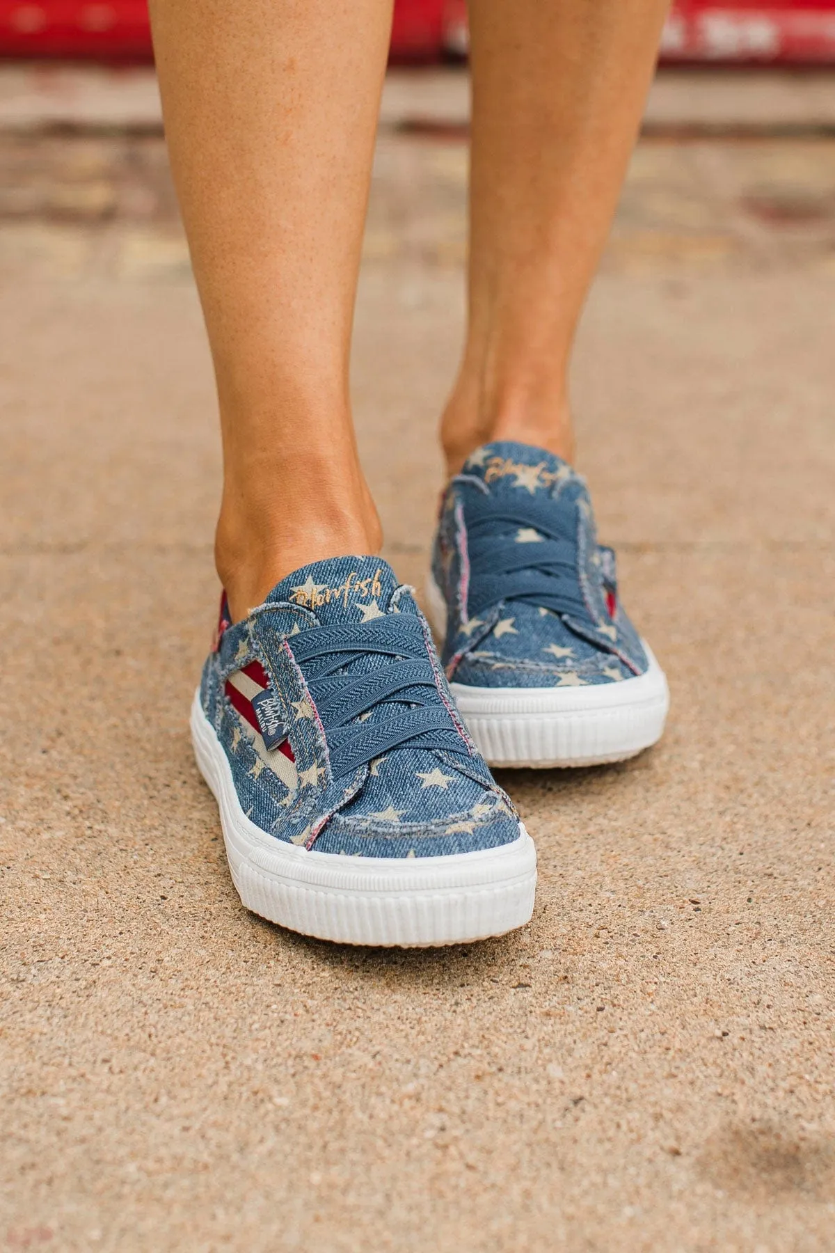 Blowfish Ayla-B Sneakers- Navy Denim