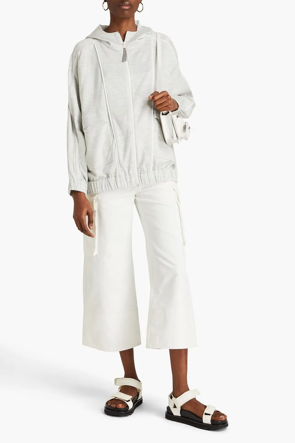 BRUNELLO CUCINELLI  |Silk Street Style Plain Cotton Hoodies & Sweatshirts