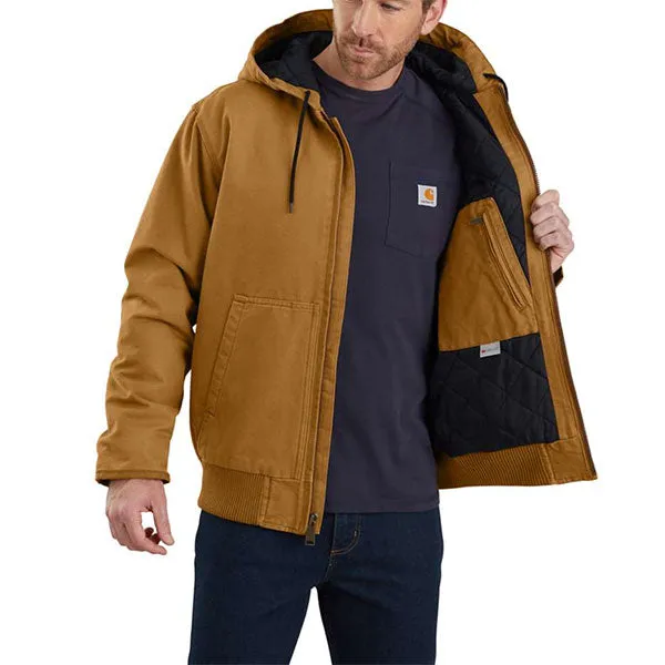 Carhartt Washed Duck Insulated Active Jacket - Carhartt Brown