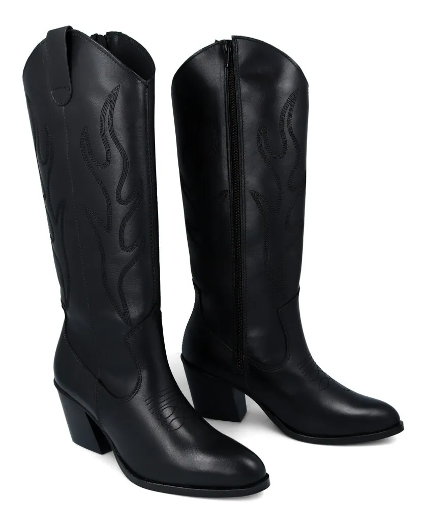 Catchalot 3068-09 smooth leather cowboy boots