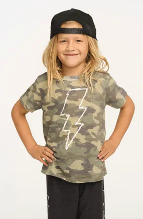 Chaser Scribble Bolt Shirt in Camouflage