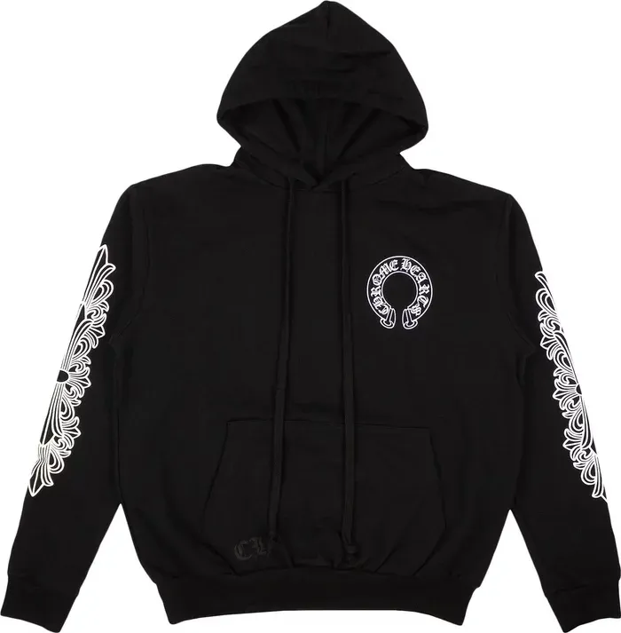 CHROME HEARTS  |Unisex Street Style Bridal Logo Hoodies