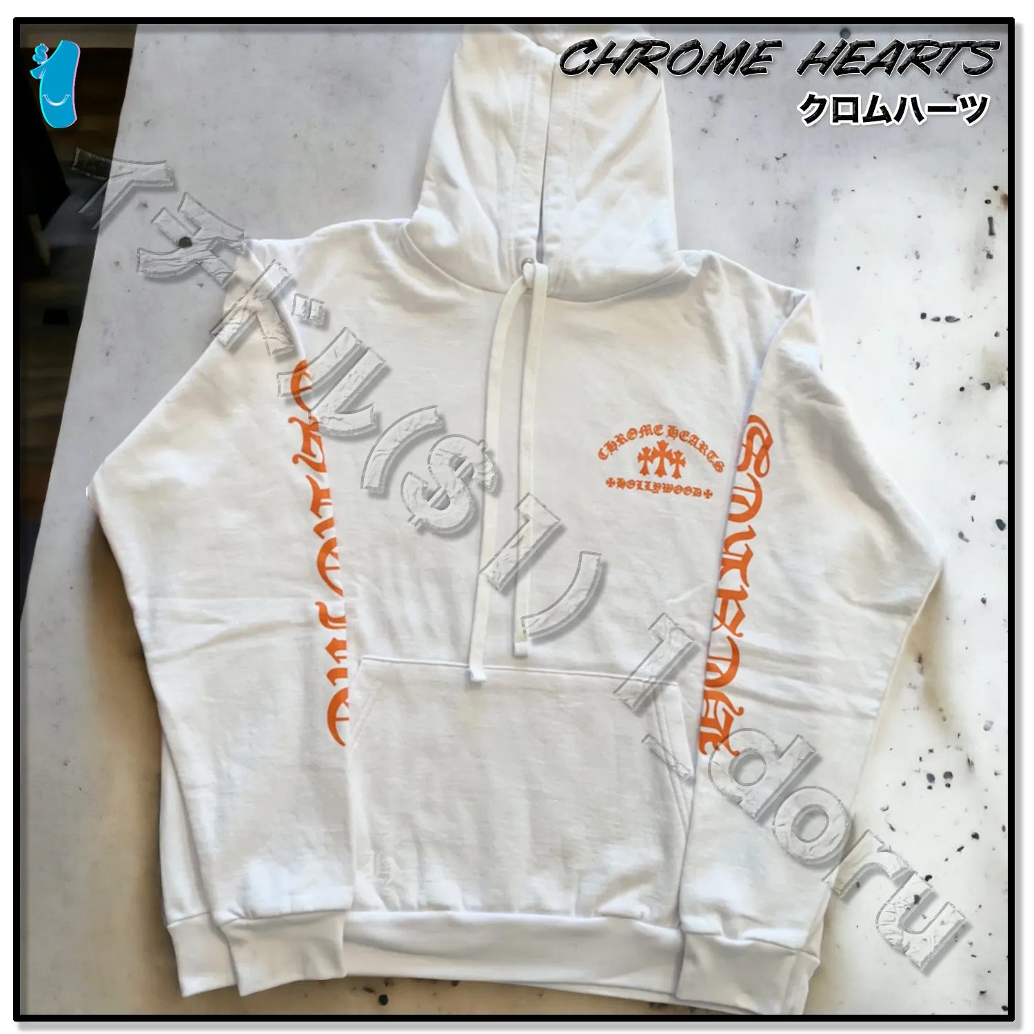 CHROME HEARTS  |Unisex Street Style Logo Hoodies