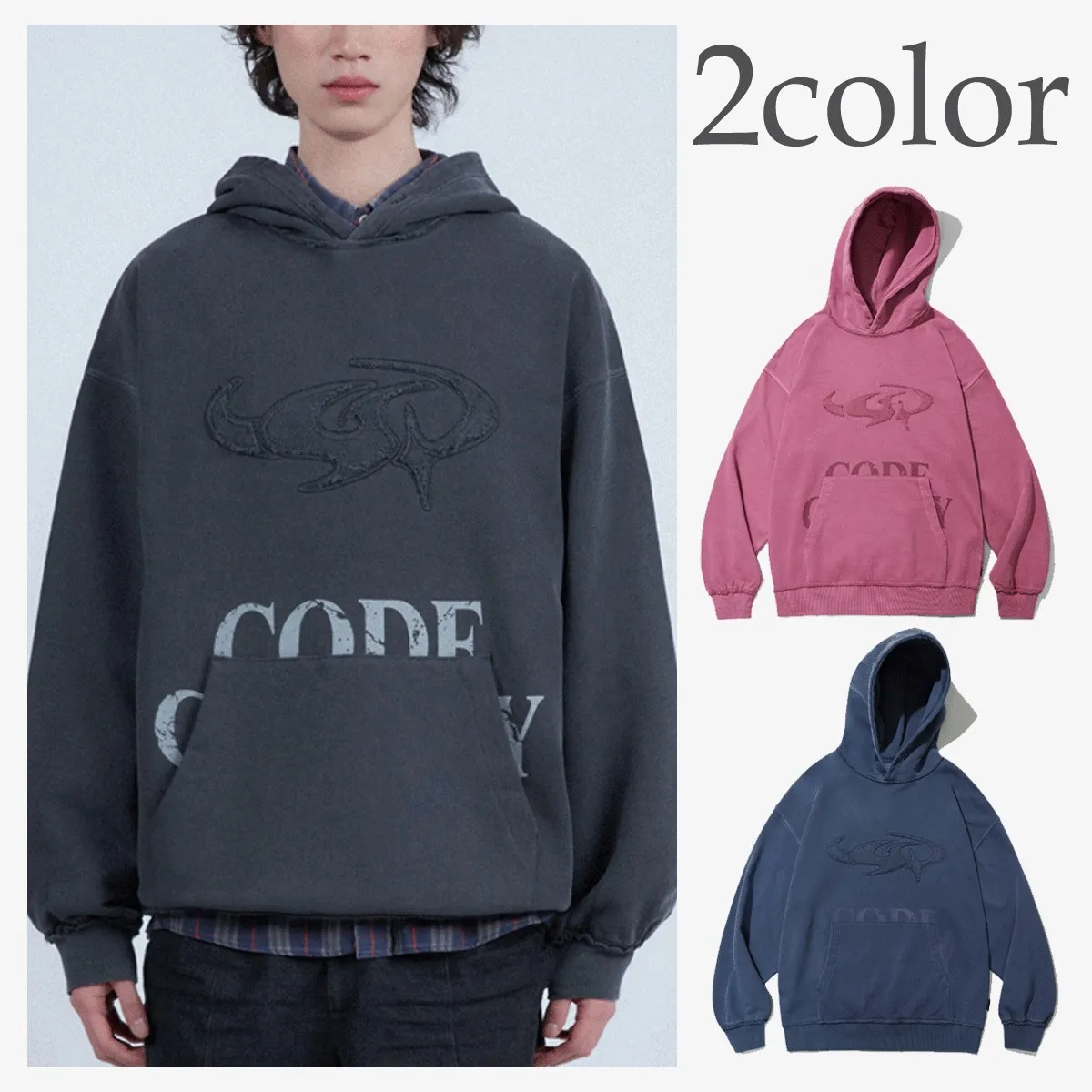 Code graphy  |Unisex Street Style Cotton Logo Hoodies