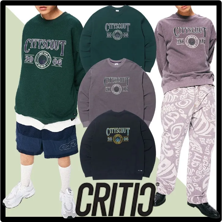 CRITIC  |Unisex Street Style Logo Hoodies & Sweatshirts