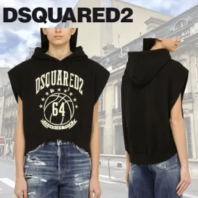 D SQUARED2  |Street Style Logo Hoodies & Sweatshirts