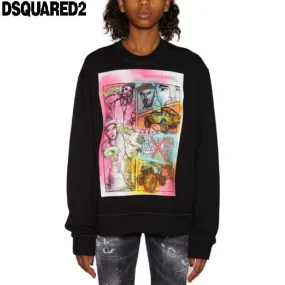 D SQUARED2  |Street Style Plain Cotton Hoodies & Sweatshirts