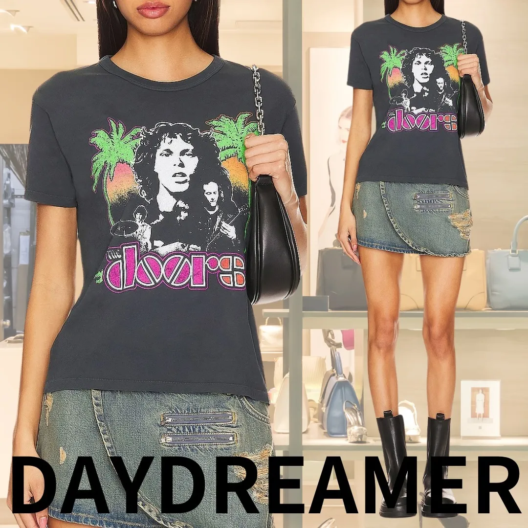 DAY DREAMER  |Crew Neck Cotton Short Sleeves Outlet Hoodies & Sweatshirts