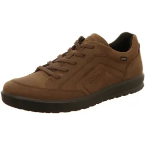 Ecco comfortable lace-up shoes for men brown