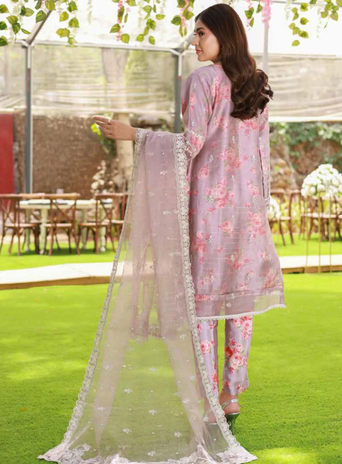 Elaf By Schick Luxury Embroidered Organza 3 Piece Semi Stitched Suit SDH24E LEO-05