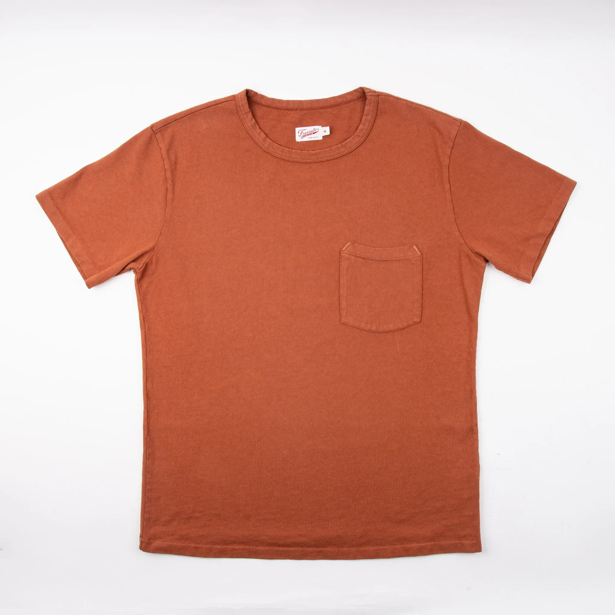 Freenote Cloth 13oz Pocket T-Shirt - Rust