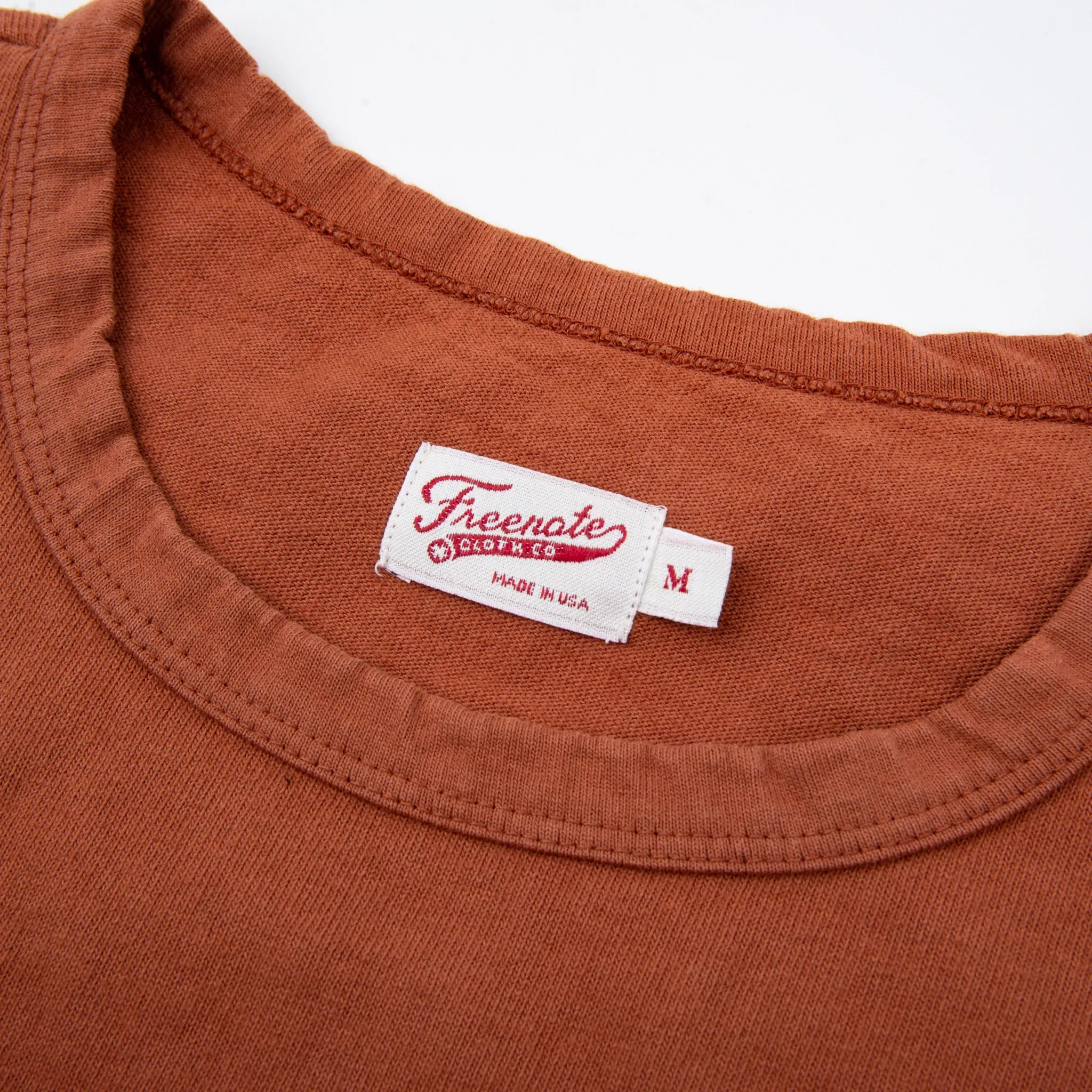 Freenote Cloth 13oz Pocket T-Shirt - Rust