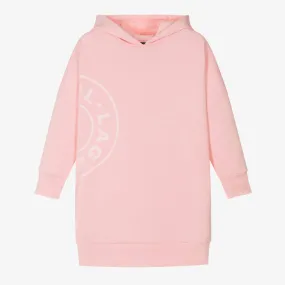  Girls Pink Cotton Sweatshirt Dress