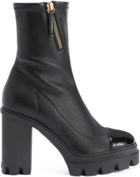 Giuseppe Zanotti Kokebi bock heel boots Black