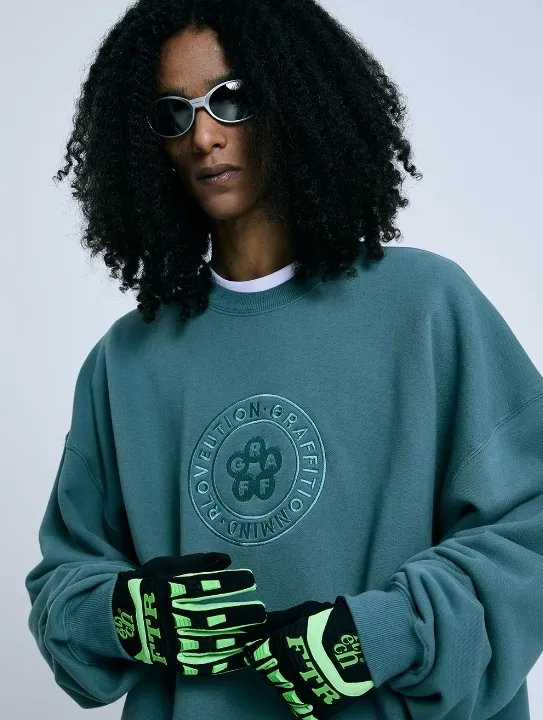 GRAFFITIONMIND  |Unisex Street Style Cotton Logo Hoodies & Sweatshirts