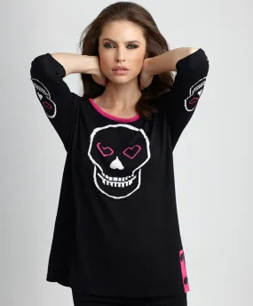 Heart & Skull Graphic Sweater