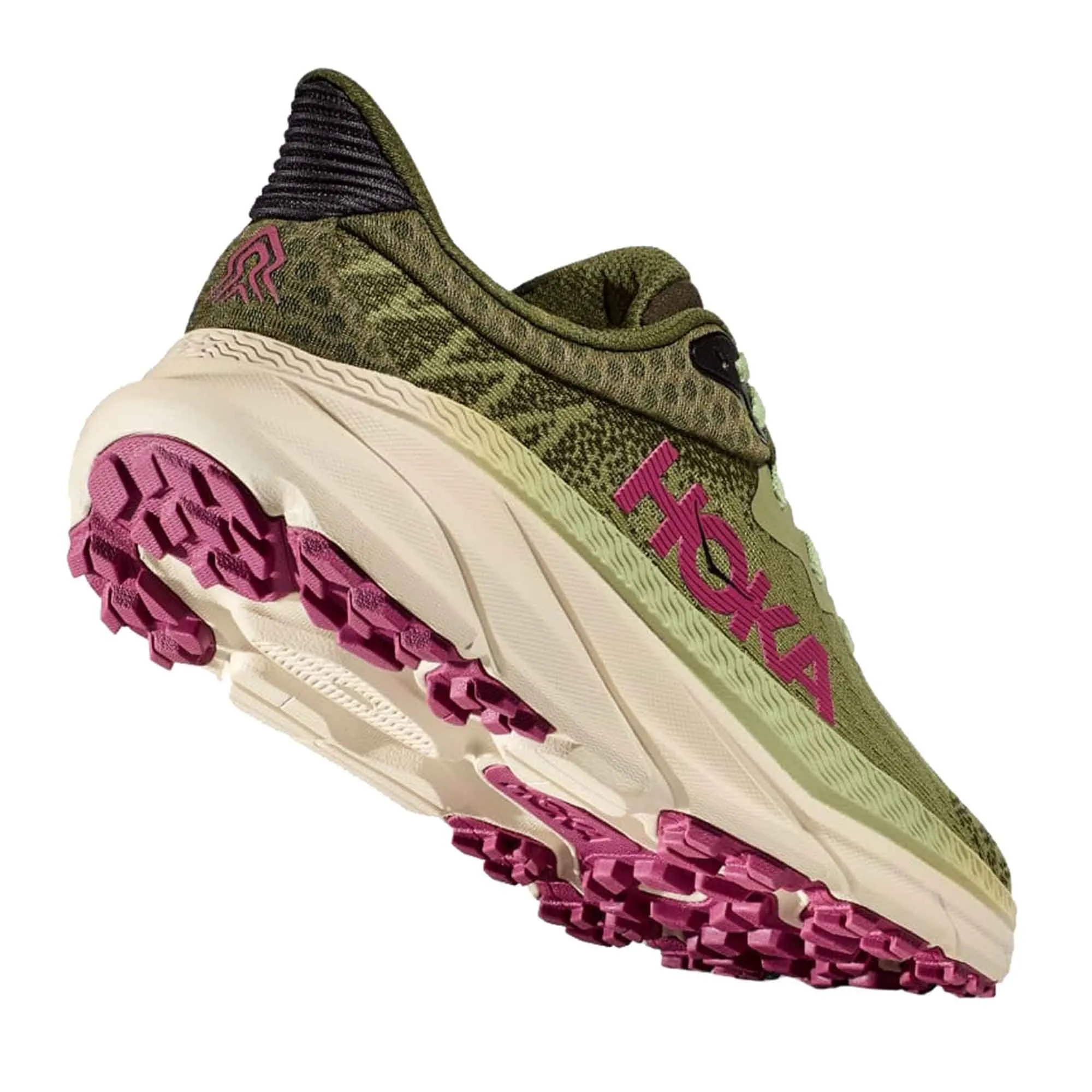 Hoka  Challenger 7 Wide D Womens Trail Running Shoes Forest Floor/Beet Root