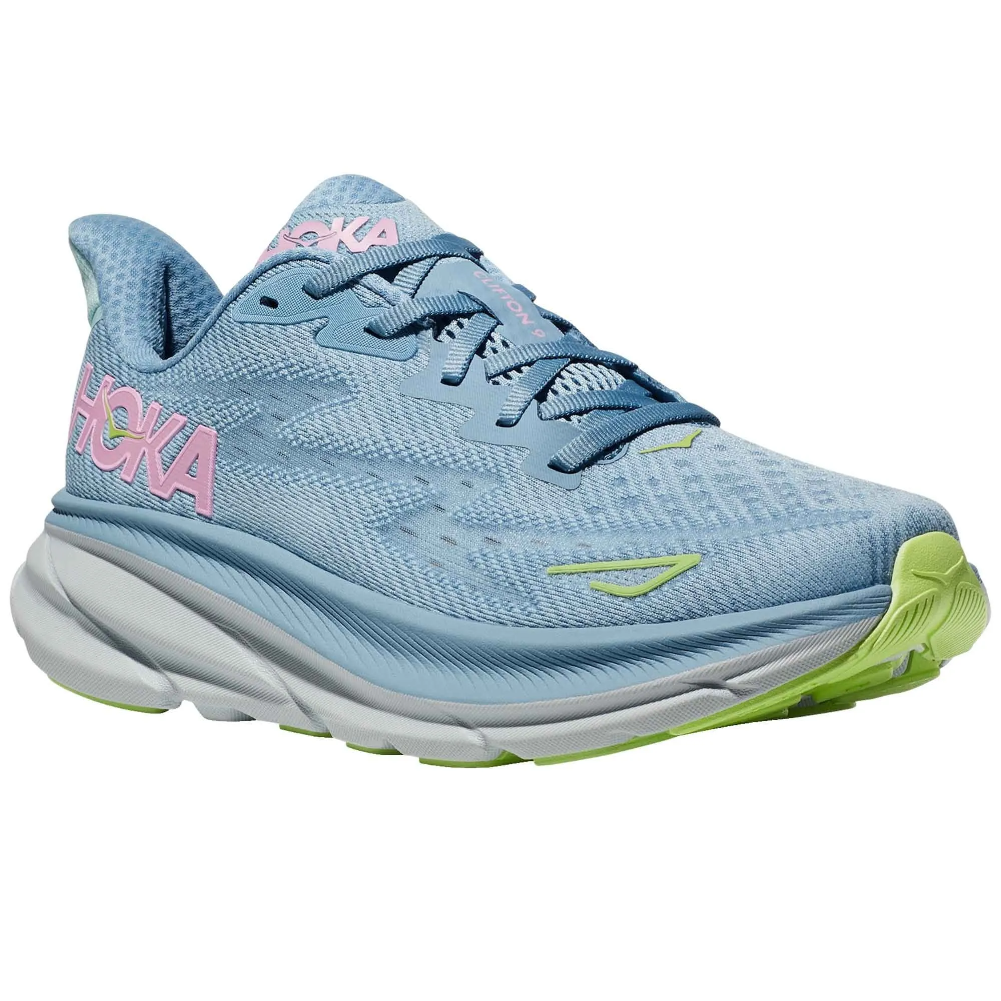 Hoka  Clifton 9 Wide D Womens Running Shoes Dusk/Pink Twilight