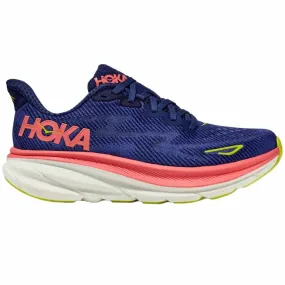 Hoka  Clifton 9 Wide D Womens Running Shoes Evening Sky/Coral