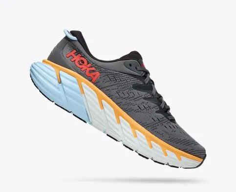 Hoka Mens Gaviota 4 Athletic Shoes- Castletrock/Anthracite