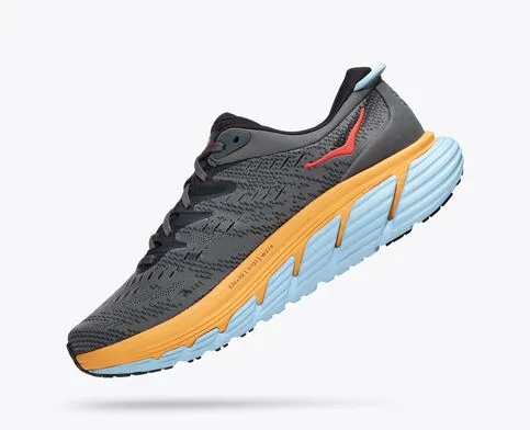 Hoka Mens Gaviota 4 Athletic Shoes- Castletrock/Anthracite