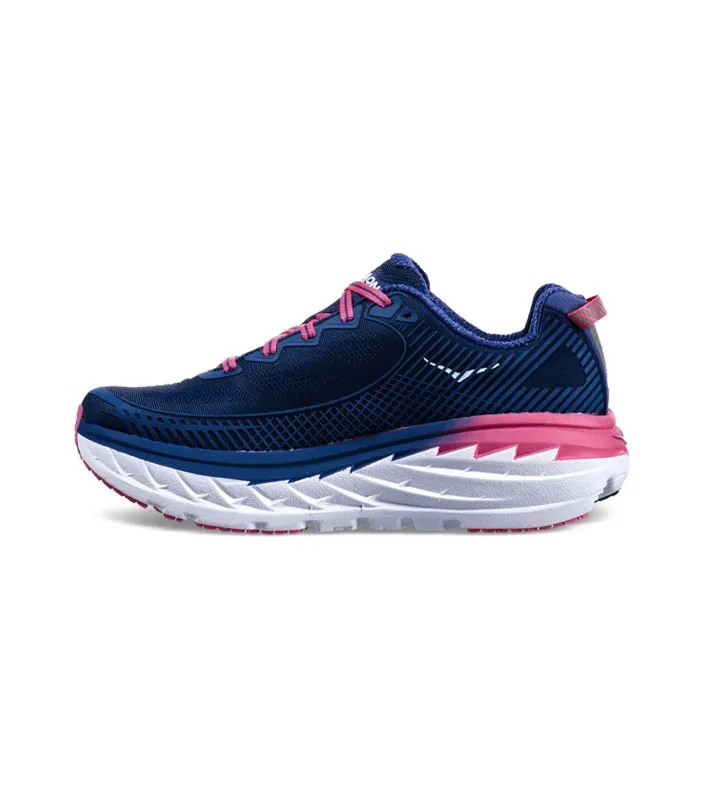 hoka one one bondi 5 (d) womens blue print surf the web