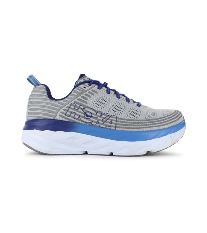 hoka one one bondi 6 (2e) mens vapor blue frost gray