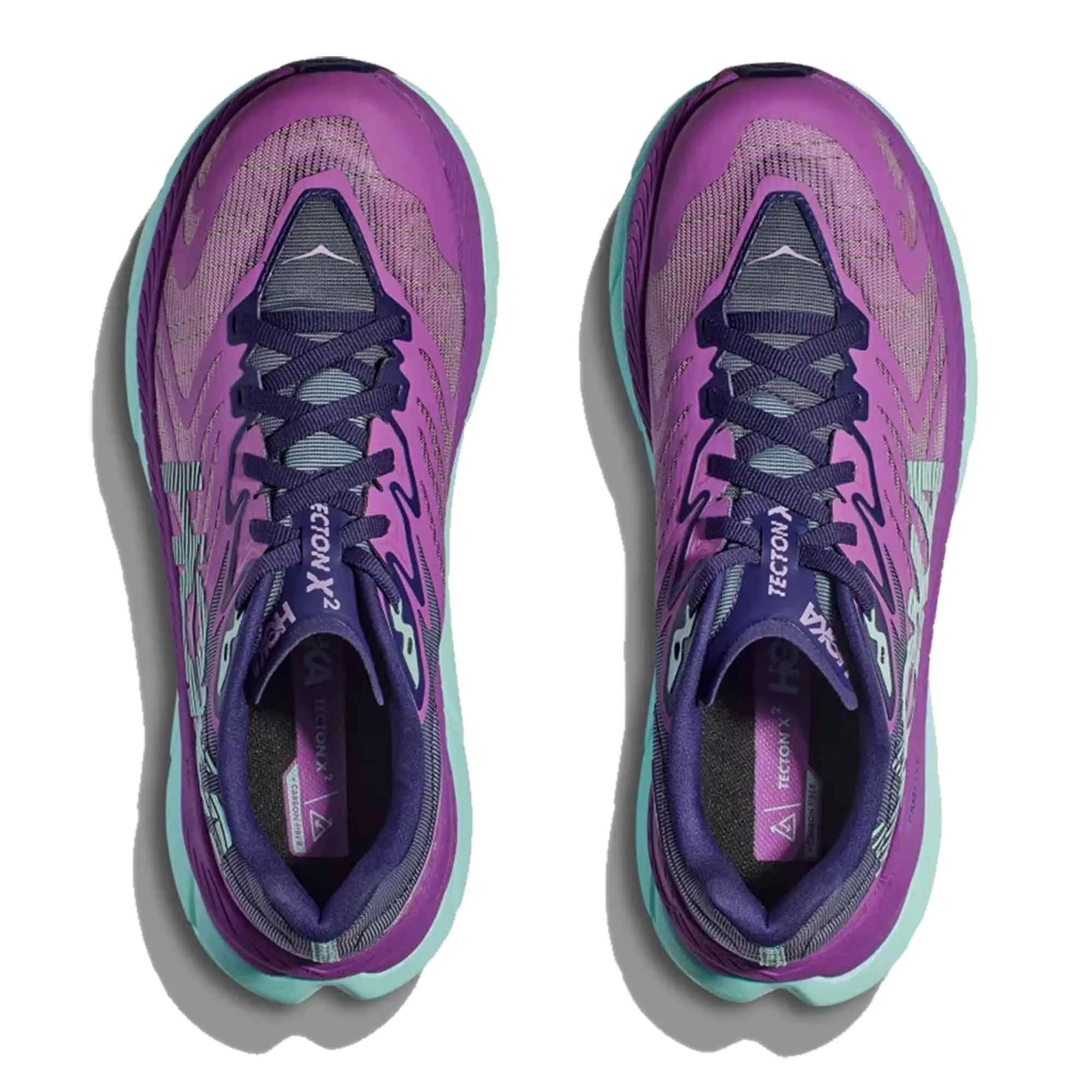 Hoka  Tecton X 2 Womens Trail Running Shoes Orchid Flower/Night Sky