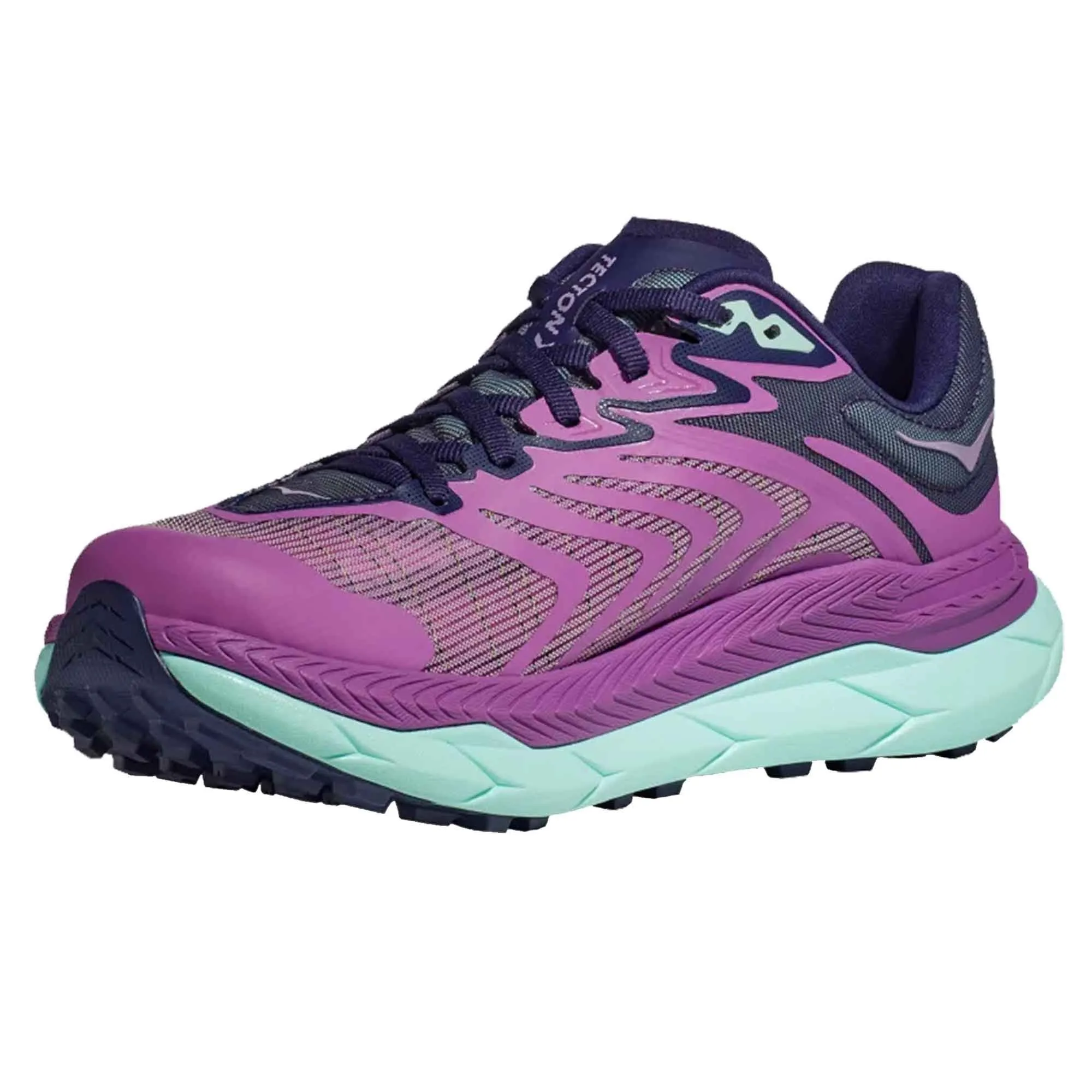 Hoka  Tecton X 2 Womens Trail Running Shoes Orchid Flower/Night Sky