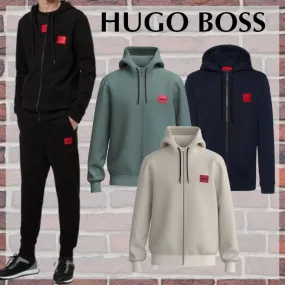 Hugo Boss  |Unisex Street Style Long Sleeves Logo Hoodies