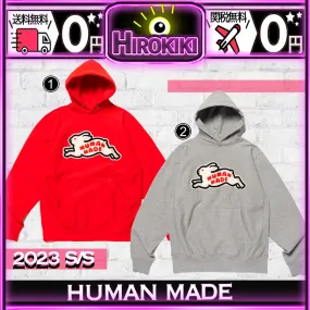 HUMAN MADE  |Unisex Street Style Collaboration Logo Hoodies