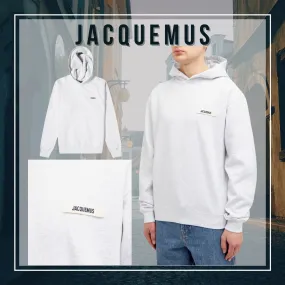 JACQUEMUS  |Unisex Street Style Long Sleeves Plain Logo Hoodies