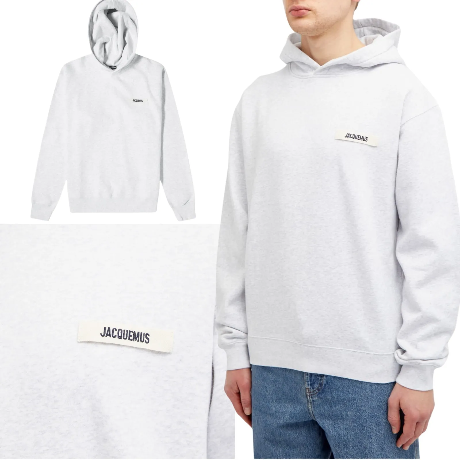 JACQUEMUS  |Unisex Street Style Long Sleeves Plain Logo Hoodies